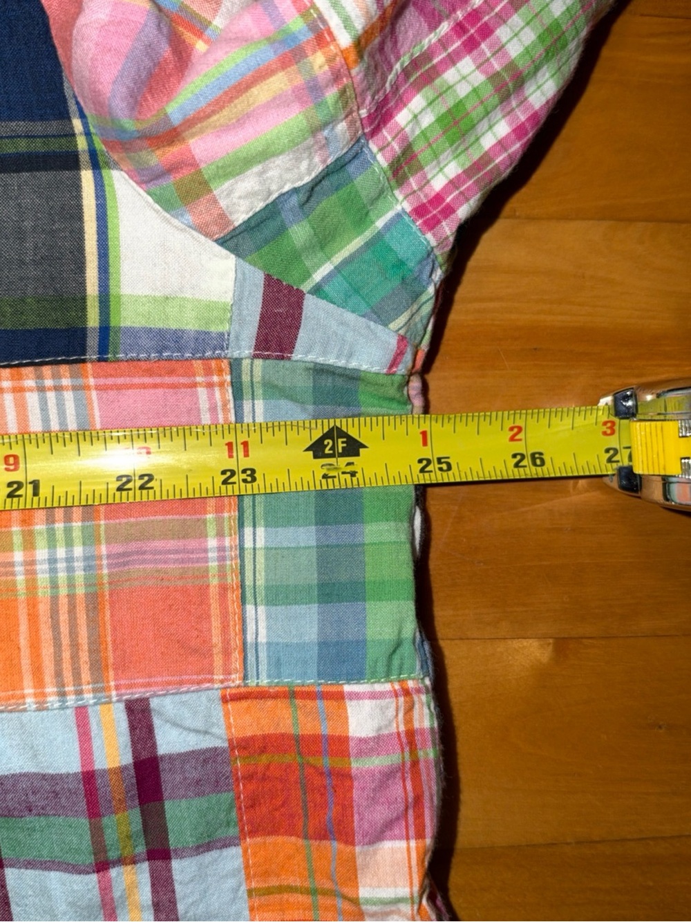 Serengeti Patchwork Madras Plaid Hooded Jacket Multicolor Cotton XL 2X Boho - Picture 6 of 10